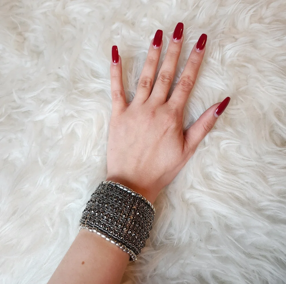 Beaded Silver Bracelet - Picture 1 of 3